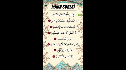 Maun suresi