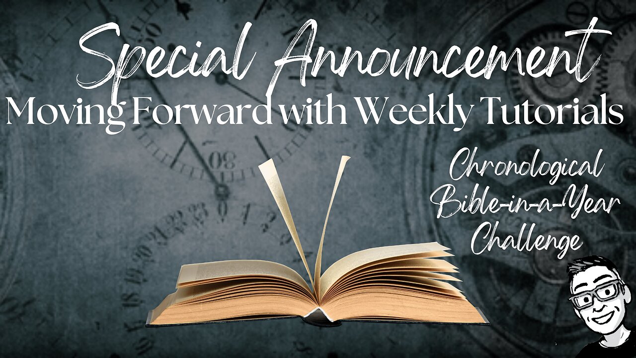 Special Announcement re Weekly Tutorials