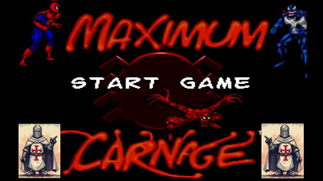 SPIDER MAN & VENOM - MAXIMUM CARNAGE - SNES - Skwatter's Beat 'em and Cheat 'em!!