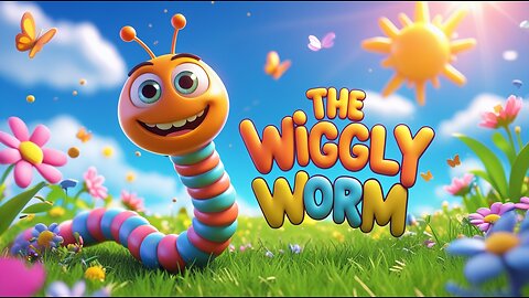The Wiggly Worm 🐛 | Fun Nursery Rhyme for Kids | Sing Along & Learn!