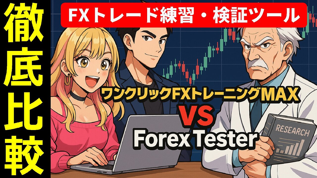 😁Forex Tester vs ワンクリックFXトレーニングMAX｜FX練習ソフト＆検証ソフトの徹底比較 #forextester #FX検証 #FX練習