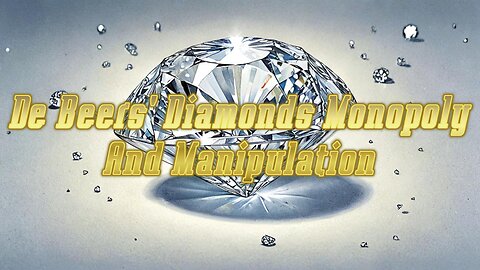 De Beers' Diamonds Monopoly And Manipulation