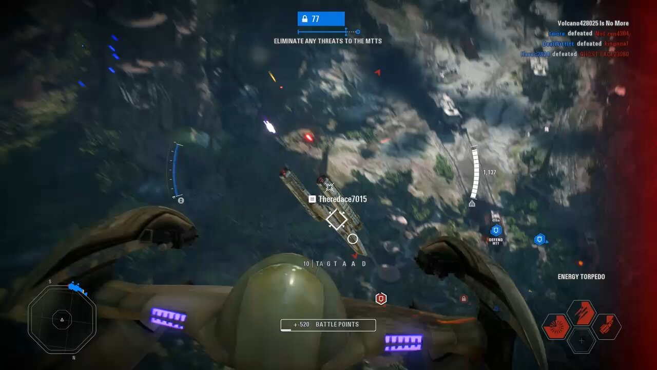 Star Wars Vulture Droid vs Clone Y-Wing