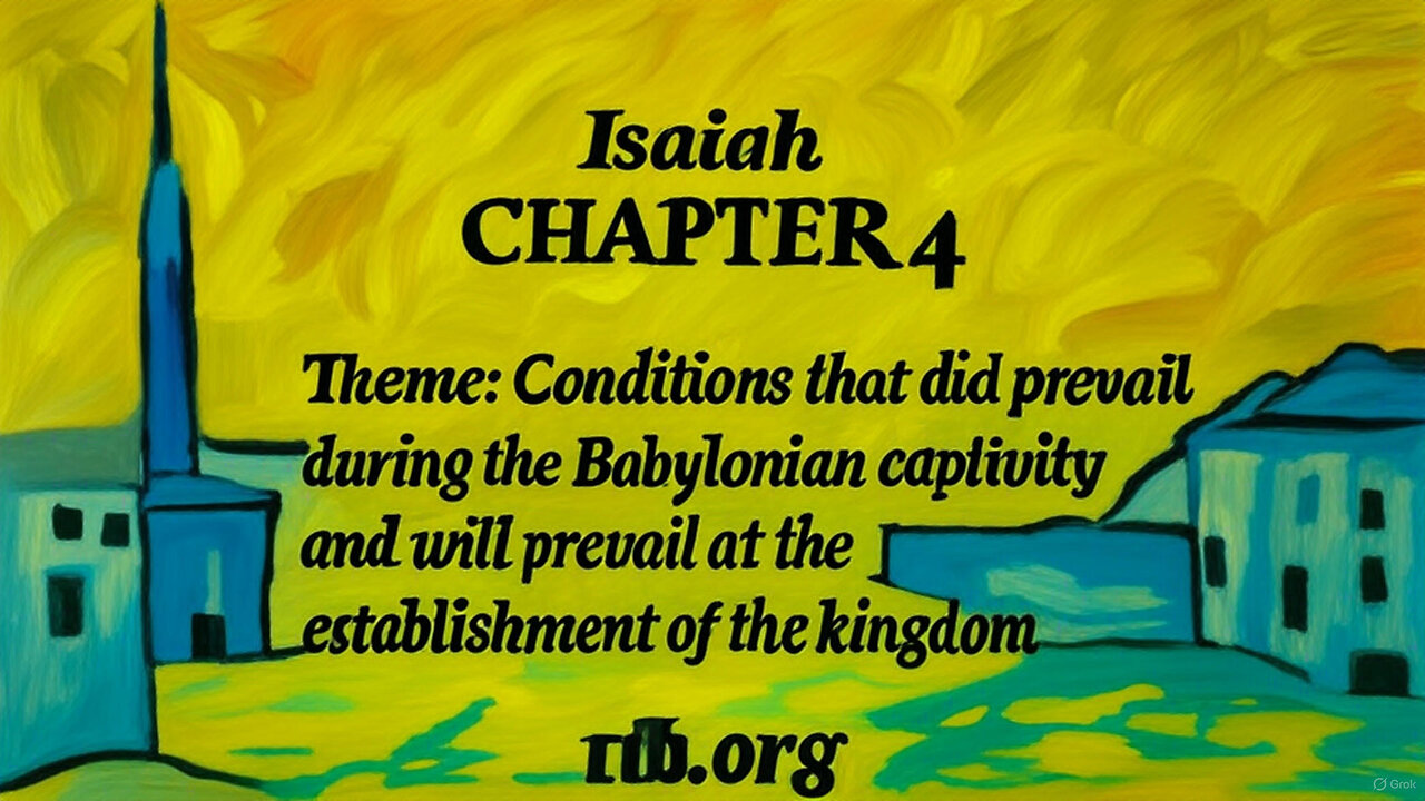 Isaiah Chapter 4 (Bible Study)