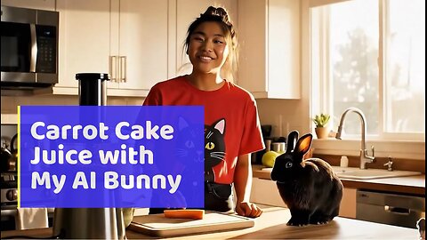 Carrot Cake Juice with My Al Bunny 🥕🐰
