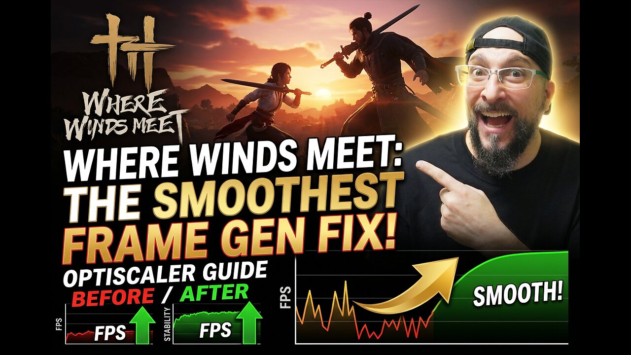 Where Winds Meet: The SMOOTHEST Frame Gen Fix!