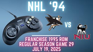 NHL '94 Franchise League (1995) - Sharks (Len) at Huskies (niuhuskie224) {Genesis} Game 29 (OT!)