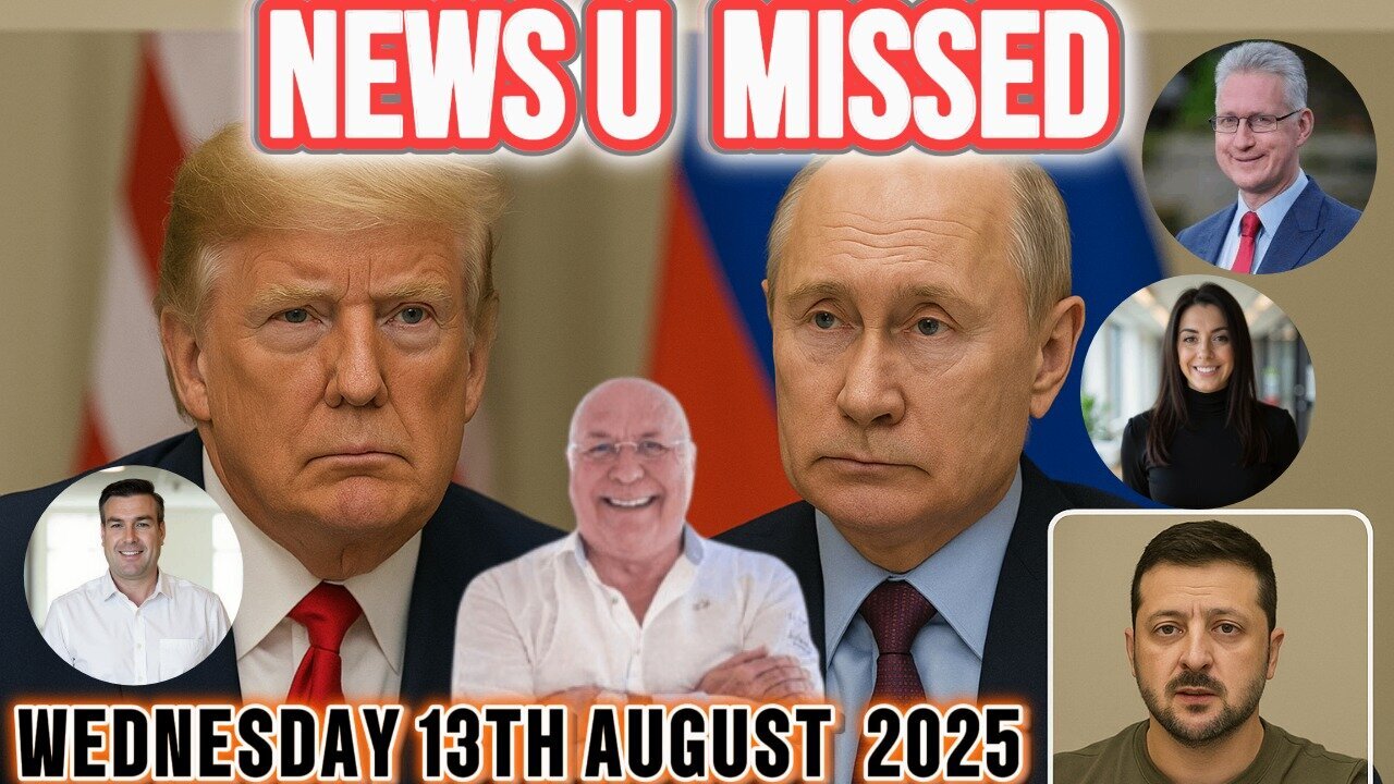 CHARLIE WARD DAILY NEWS WITH CHARLIE WARD, PAUL BROOKER, LEMBIT OPIK WEDNESDAY 13TH AUGUST 2025