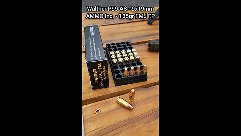 [Chrono] (9x19mm) Walther P99 AS Final Edition - AMMO Inc 135gr FMJ FP