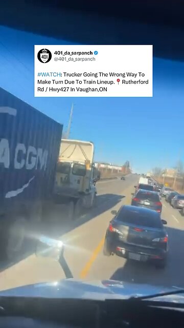 Wrong Way Truck Driver