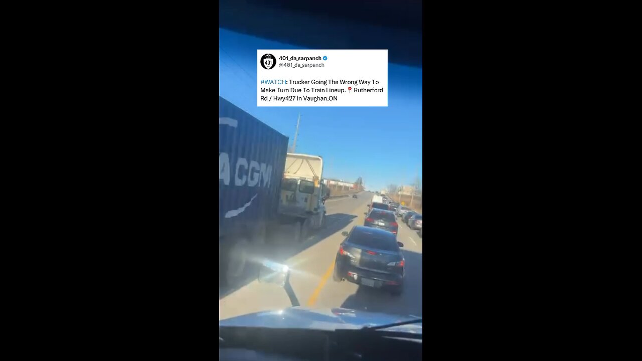 Wrong Way Truck Driver