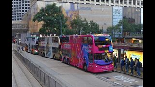 Hong Kong, China - January 26, 2017: Double-Deck Bus In Hong Kong, China. The