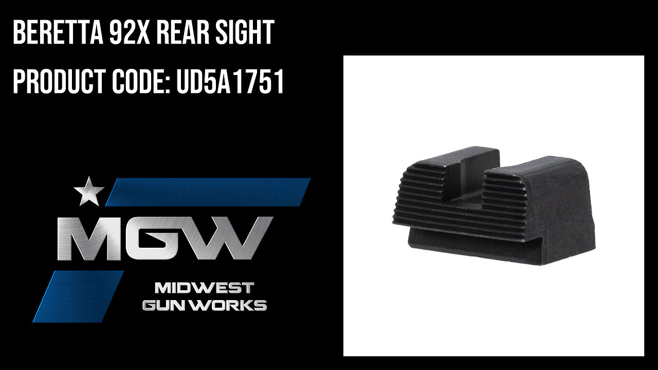 Beretta 92X Rear Sight - UD5A1751