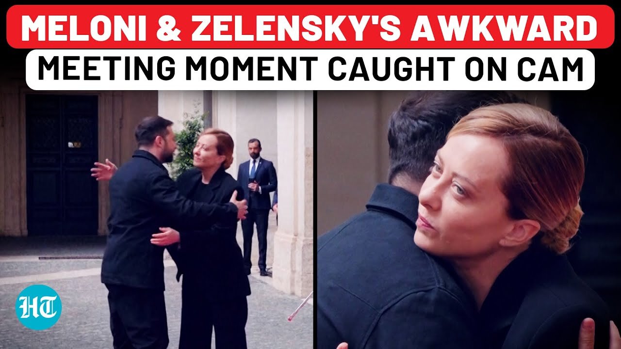 On Cam: Meloni & Zelensky's Awkward Moment During Talks On Sidelines Of Pope Funeral?| Ukraine,Italy