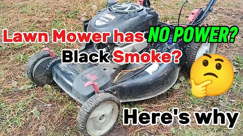 Lawn Mower Losing Power or Blowing Black Smoke? Here's why!