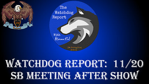 Watchdog Report: 11/20 School Board Meeting Recap Show *Mature Audiences Only*