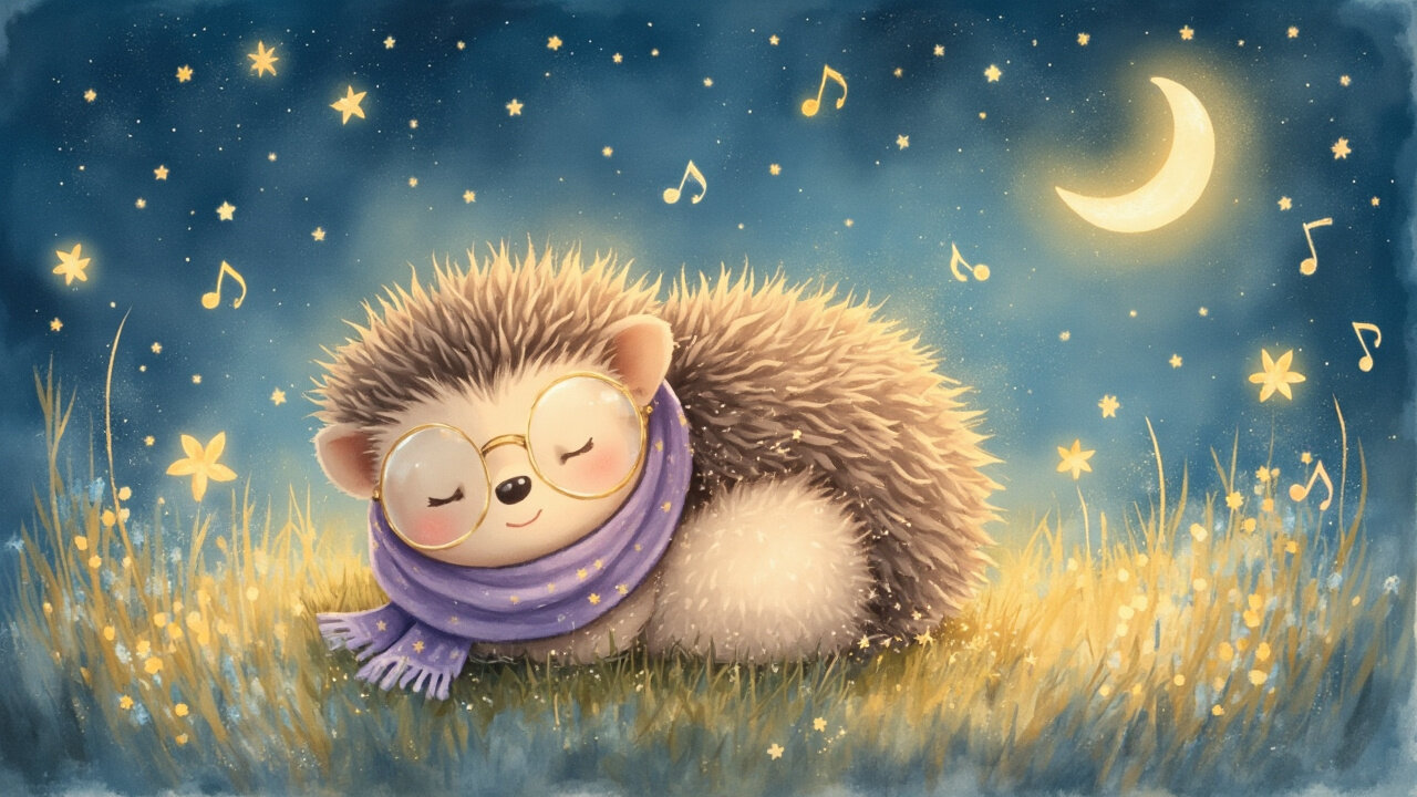 Hedgehog Hums Goodnight 🌙 | Gentle Kids’ Lullaby Song