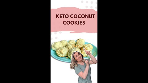 Keto Coconut Cookies | Quick Low-Carb Dessert with Almond Flour & Shredded Coconut