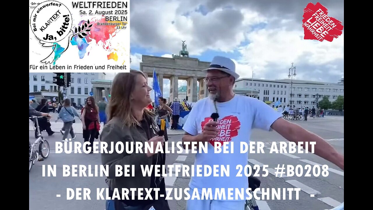 Bürgerjournalisten in Berlin: Zusammenschnitt interessanter Szenen von der #B0208-Großdemonstration