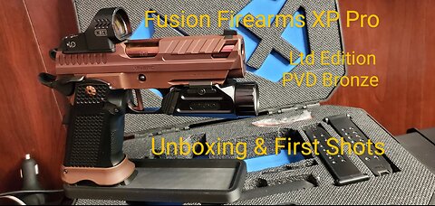 Fusion Firearm XP Pro Ltd Edition PVD Bronze Unboxing & First Shots #viralvideo #edc #gunculture