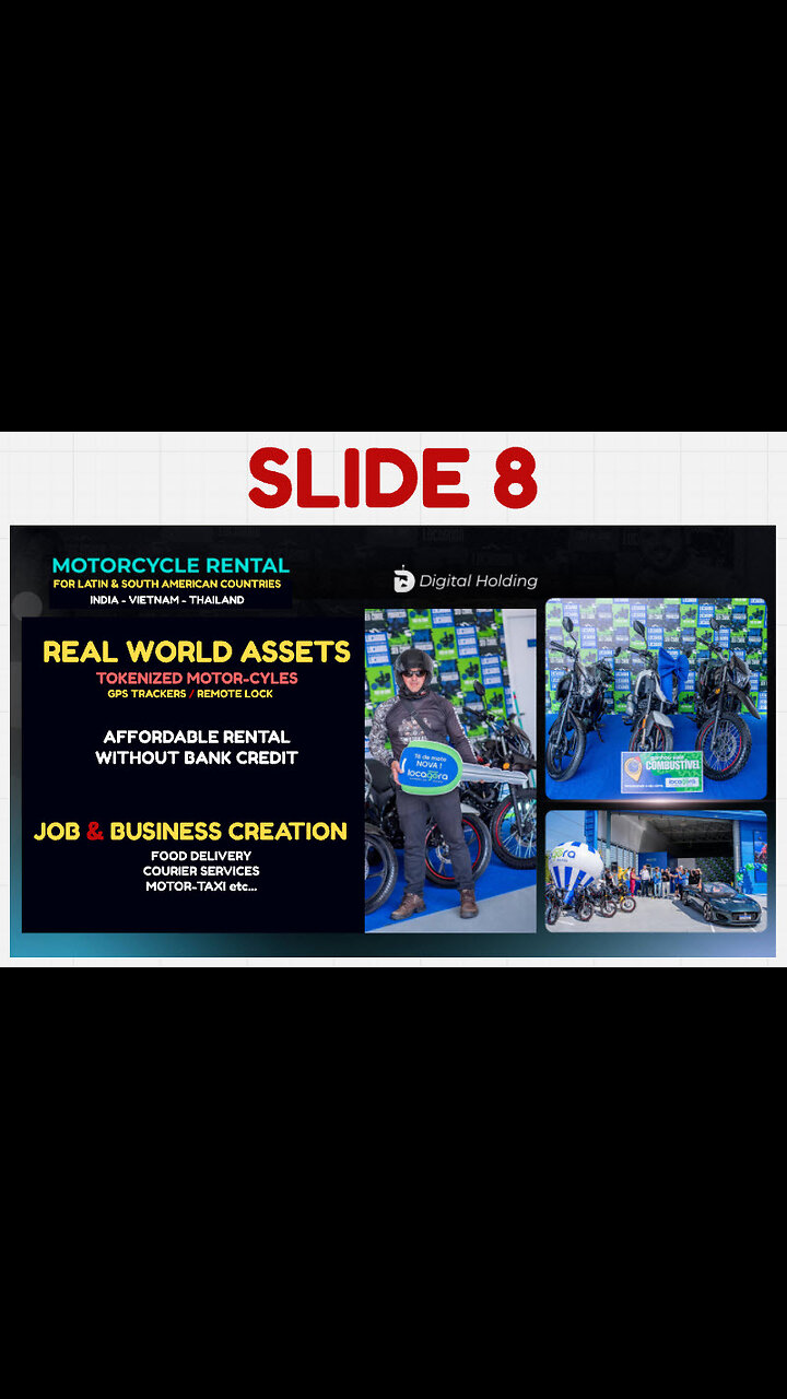 DIGITAL HOLDING CEO FOUNDER ANTONIO SALAS LATEST UPDATES TOKENIZED MOTORCYCLES - TOP TEAM ROB BUSER