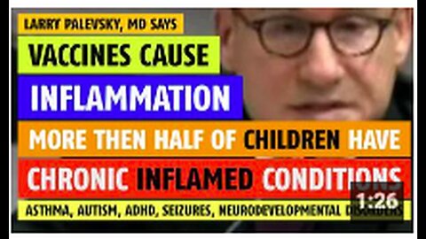 "Half of Children Have Chronic Inflammation from Vaccines, Says MD Larry Palevsky"