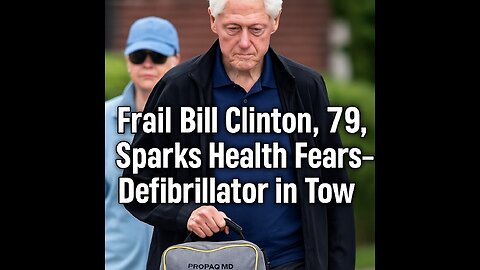 Frail Bill Clinton, 79, Sparks Health Fears — Defibrillator in Tow