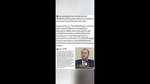 Adam Schiff Accused Of Mortgage Fraud Real Estate Joe Rogan Donald Trump