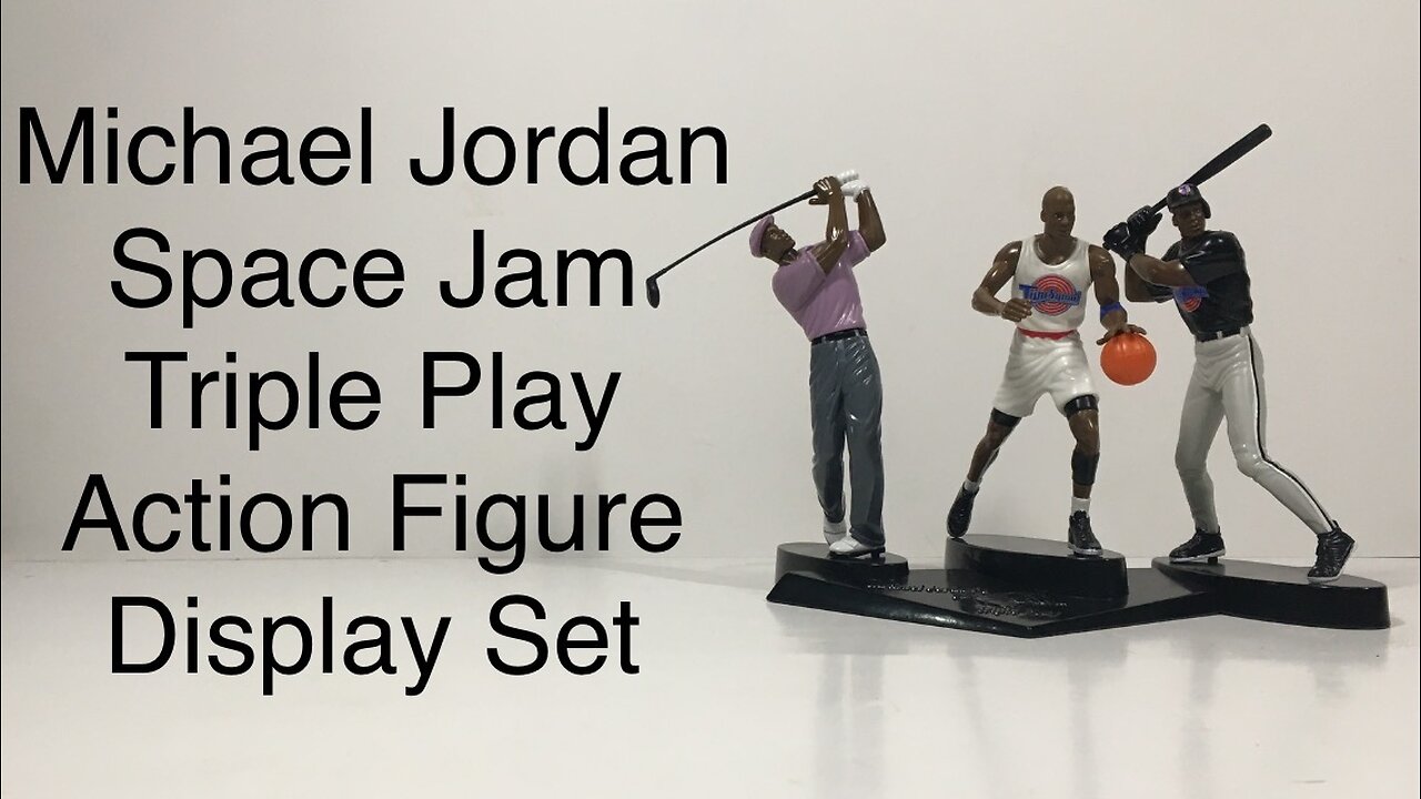 Michael Jordan Space Jam Triple Play Action Figure Set Retro Review