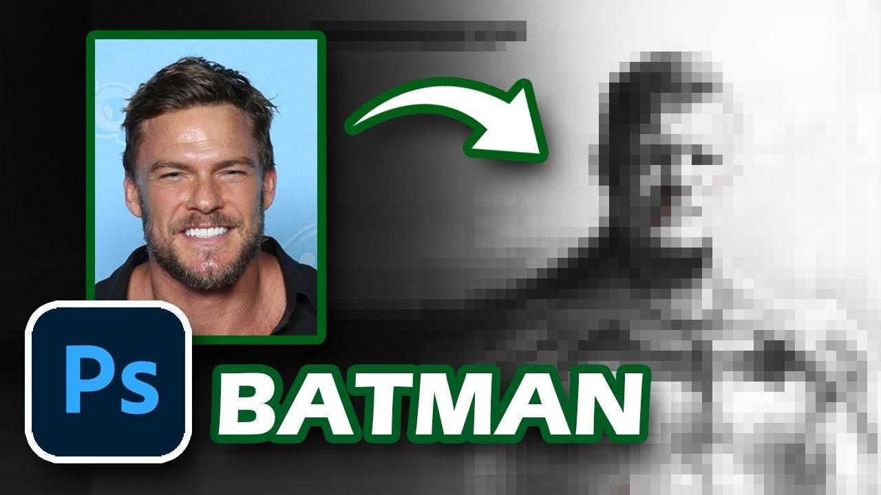 I turned 3 actors into BATMAN for the DCU in Photoshop!