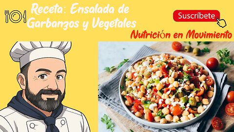🥗 Ensalada de Garbanzos y Vegetales ¡Rápida, Sana y Deliciosa!