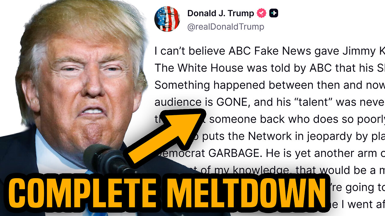 Trump LOSES MIND after Jimmy Kimmel gets his show back