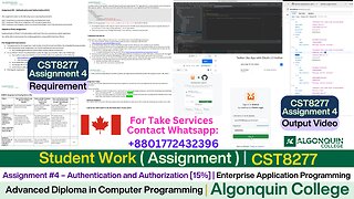Client Work (Assignment)|CST8277 Assignment 4 OAuth 2.0 Authentication Implementation | Algonquin