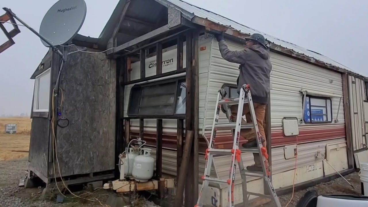 Framing in the Front of the Camper For Insulation