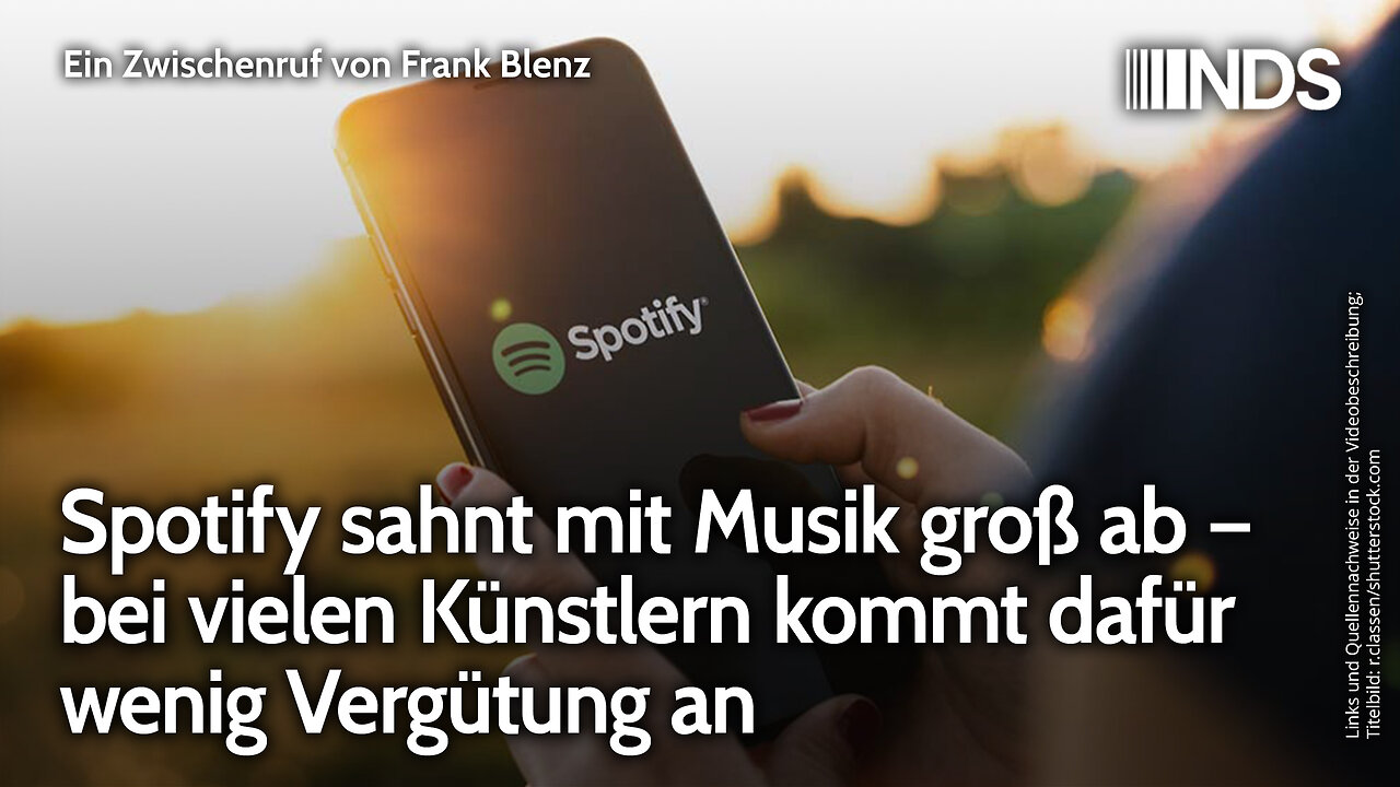 Spotify sahnt mit Musik groß ab – bei vielen Künstlern kommt dafür wenig Vergütung an | Blenz NDS