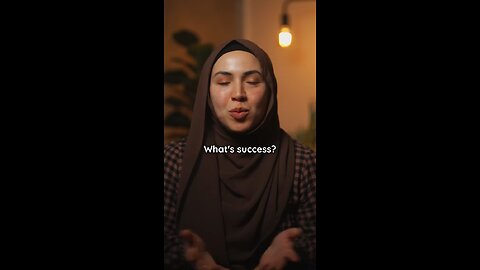 Need to have your own explanation what success is that completely different for other