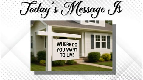 Where Do You Want To Live Sunday Morning Service.