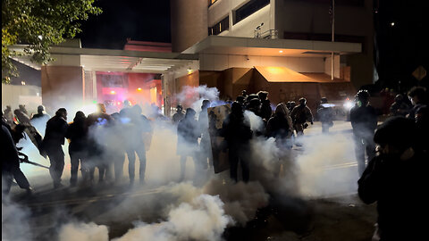 Teargas Deployed, Fireworks Launched at Portland ICE Facility