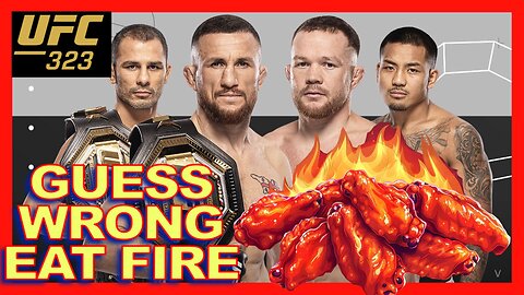 🥊 UFC 323 PREDICTION CHALLENGE! Every Wrong Guess = ONE WILD WING 🌶️🔥