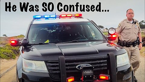 PULLED OVER in Legal Rear Facing Seat!