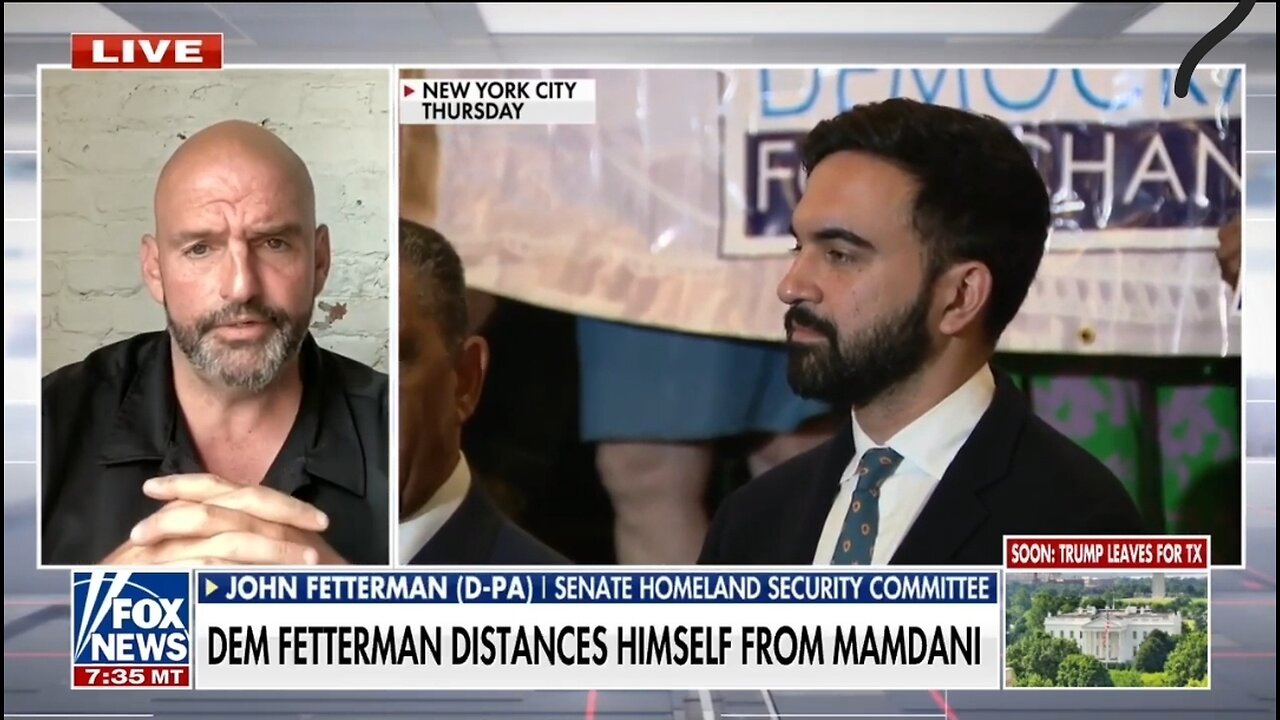 Sen John Fetterman: Mamdani's Not Even A Democrat