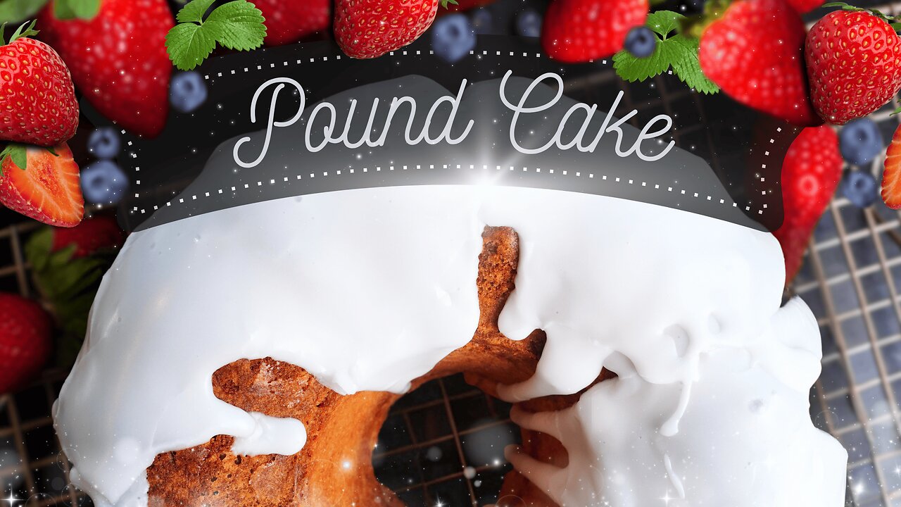Classic Pound Cake with Sweet Glaze Recipe | 🍰 Rich, Buttery & Irresistible!