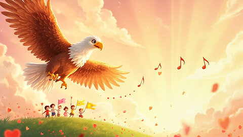 Eagle Honors the Brave 🦅 | Uplifting Kids’ Song About Courage & Gratitude