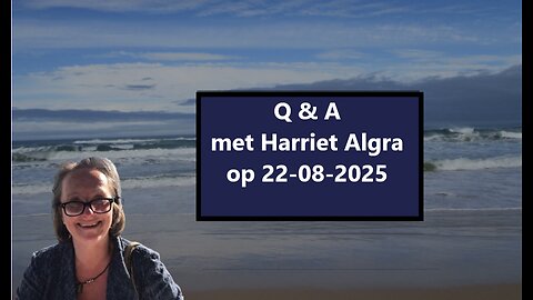 Q & A met Harriet Algra op 22 aug.2025