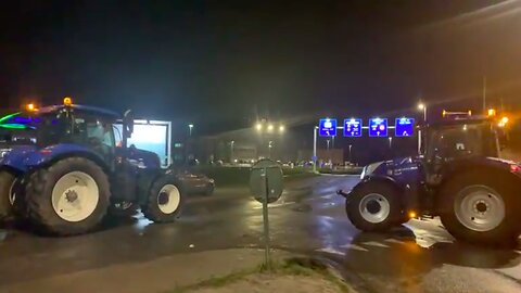 V-Media live #Boerenprotest #FarmersProtest Oostende België, 12.01.2026 20u40