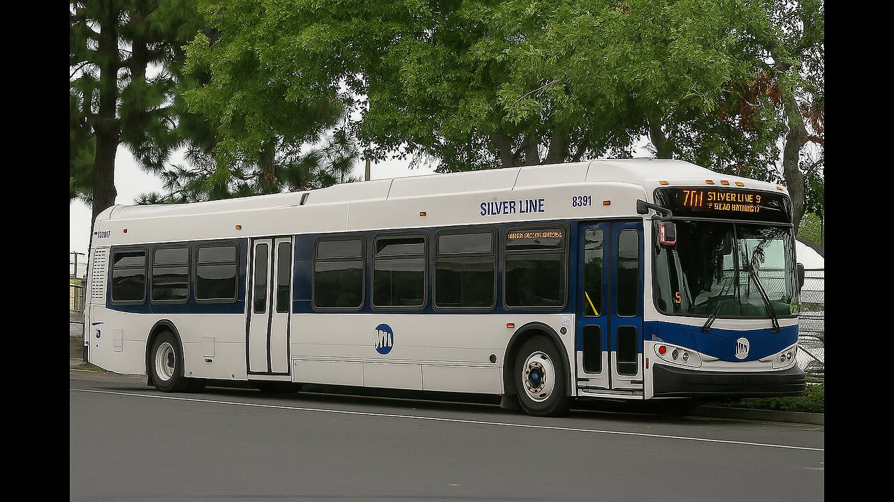 NewFlyer EXD50912 Citybus Driving On The Road