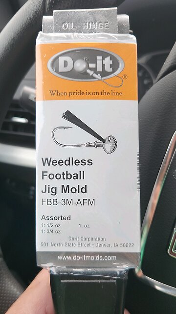 Got A New Weedless Football Head Jig Mold
