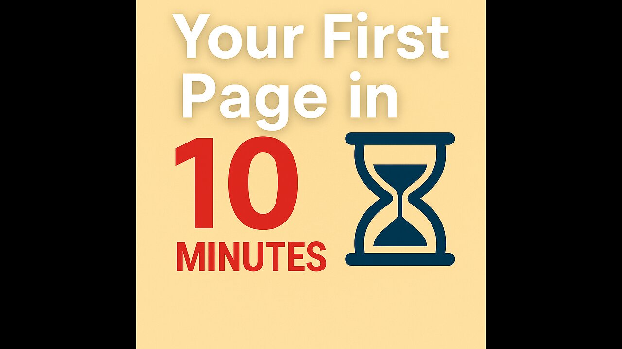 The 10-Minute Page (No Funnels, No Code)