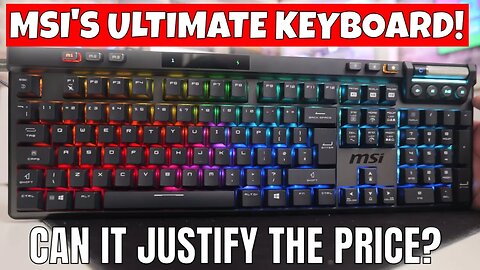 MSI Strike Pro Wireless ULTIMATE Silent Gaming Keyboard with HOTSWAP Kailh Midnight Pro Switches