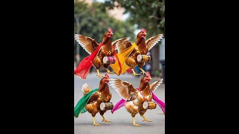Chicken Dulhan Grand Baraat! 🐔💫🥁